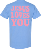 Jesus Love You Tee Blue